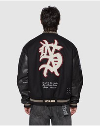 Ksubi - Playoff Varsity Jacket Black