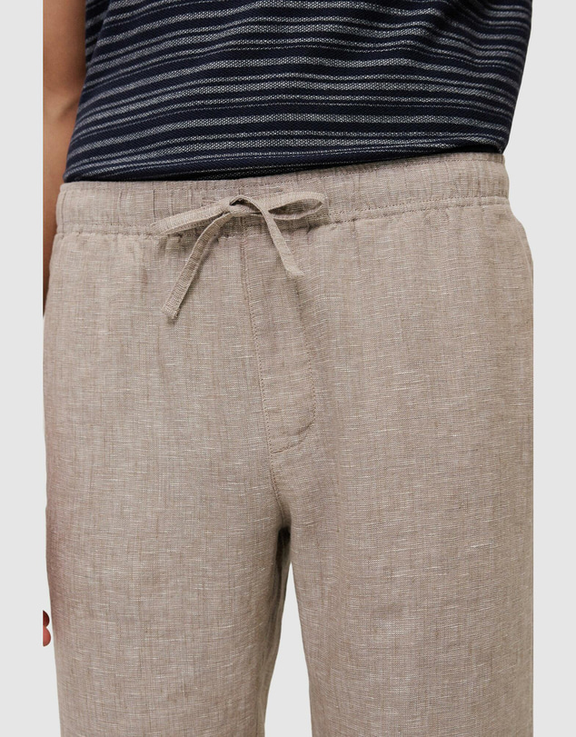 Trenery - Yarn Dyed Linen Relaxed Drawcord Pant