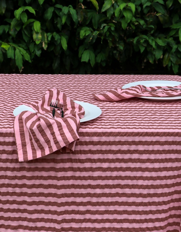 Mosey Me - Sundae Seersucker Napkin Set