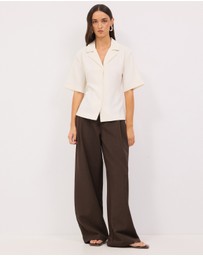 Calli - Kerr Tailored Tie Back Shirt