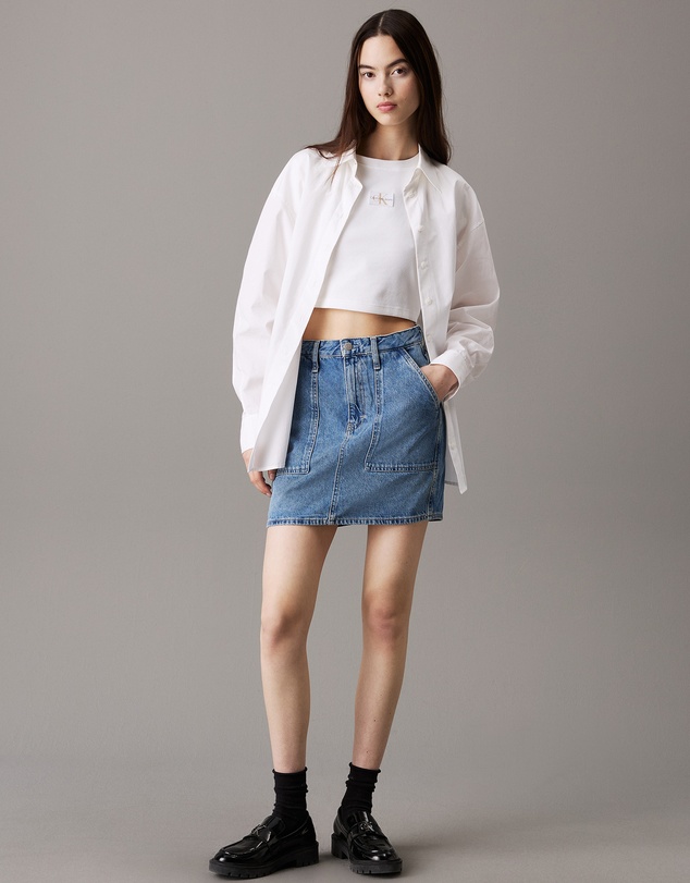 Calvin Klein Jeans - Denim Utility Mini Skirt