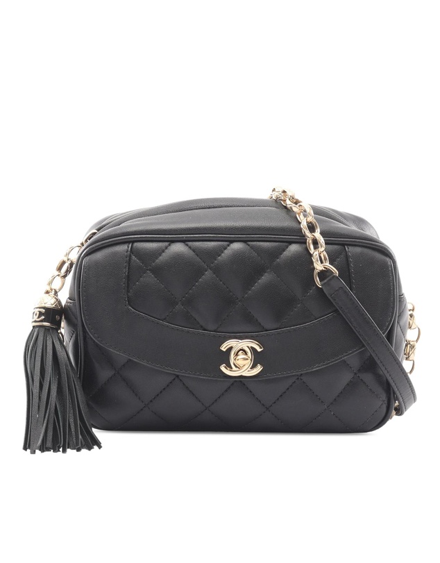 Pre-Loved by Azura Reborn - Pre-Loved CC Quilted Lambskin Diana Camera Bag