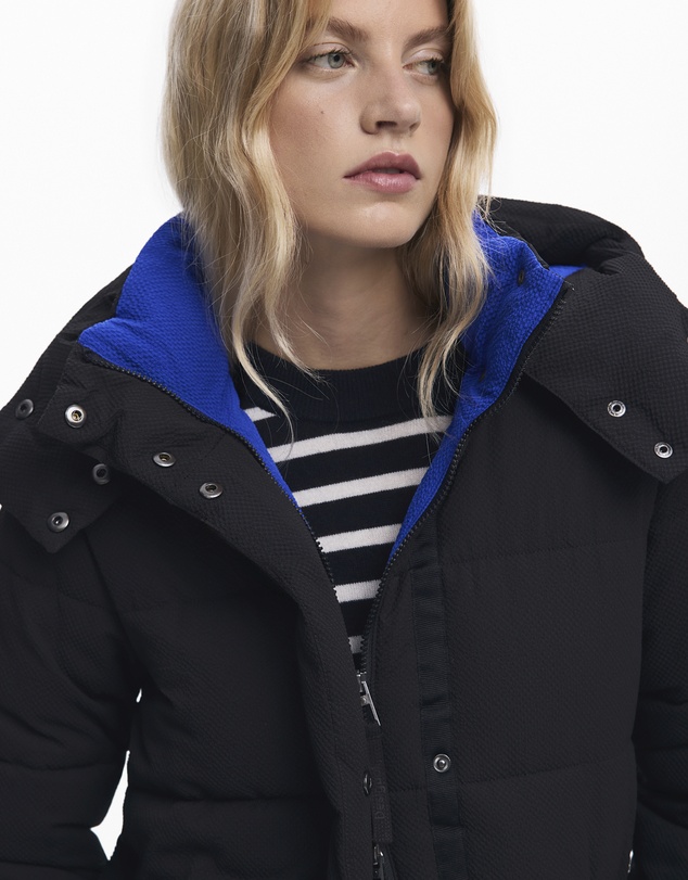 Desigual - Long padded puffer jacket
