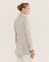 SABA - Prudence Wool Check Coat