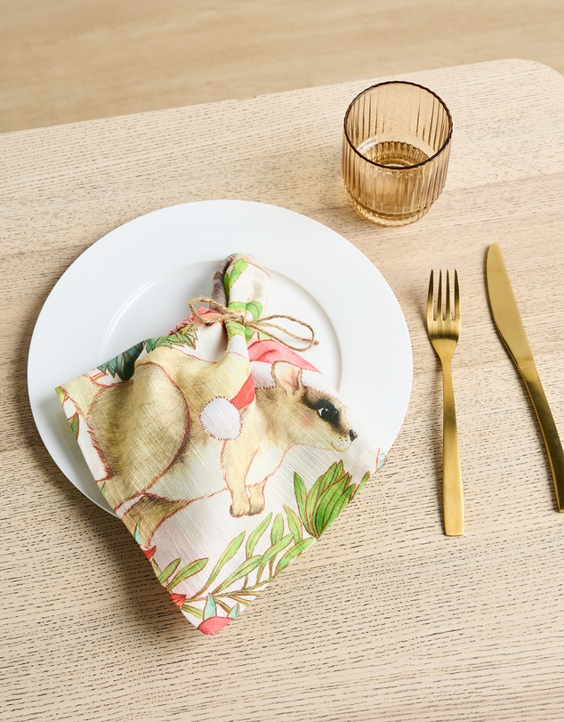 Linen House - Bush Christmas 4-Piece Napkin Set