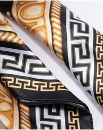 Lovisa - Black Fabric Vintage Double Print Scarf