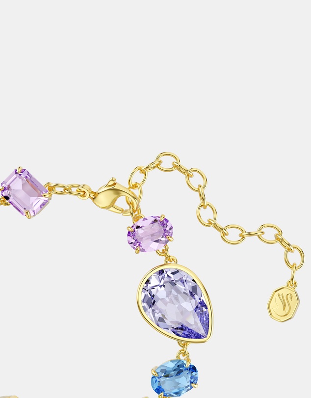 Swarovski - Gema Bracelet, Mixed Cuts, Multicolored, Gold-Tone Plated