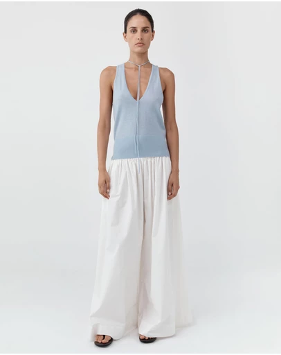 St. Agni - Cotton Hybrid Wide Leg Pants