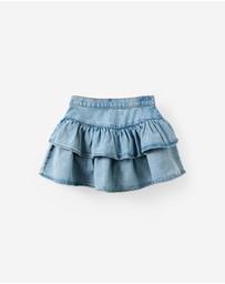Cotton On Kids - Frill Denim Skirt