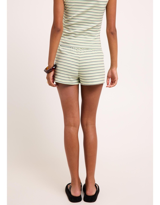 Subtitled - Capri Striped Shorts