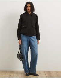 Atmos&Here - Juliet Herringbone Bomber Jacket