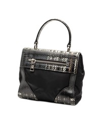 Pre-Loved by Azura Reborn - Pre-Loved Tartan Saffiano Trimmed Tessuto Satchel