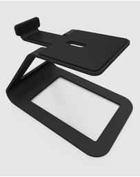 iWorld - Kanto SE4 Elevated Desktop Speaker Stands for Midsize Speakers - Pair, Black