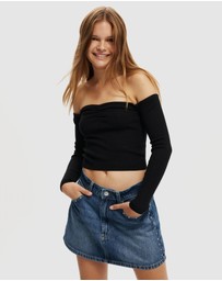 Cotton On - Everfine Gather Bust Long Sleeve