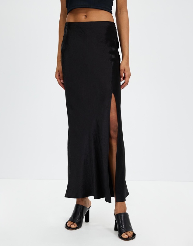 Third Form - Crush Bias Split Maxi Skirt