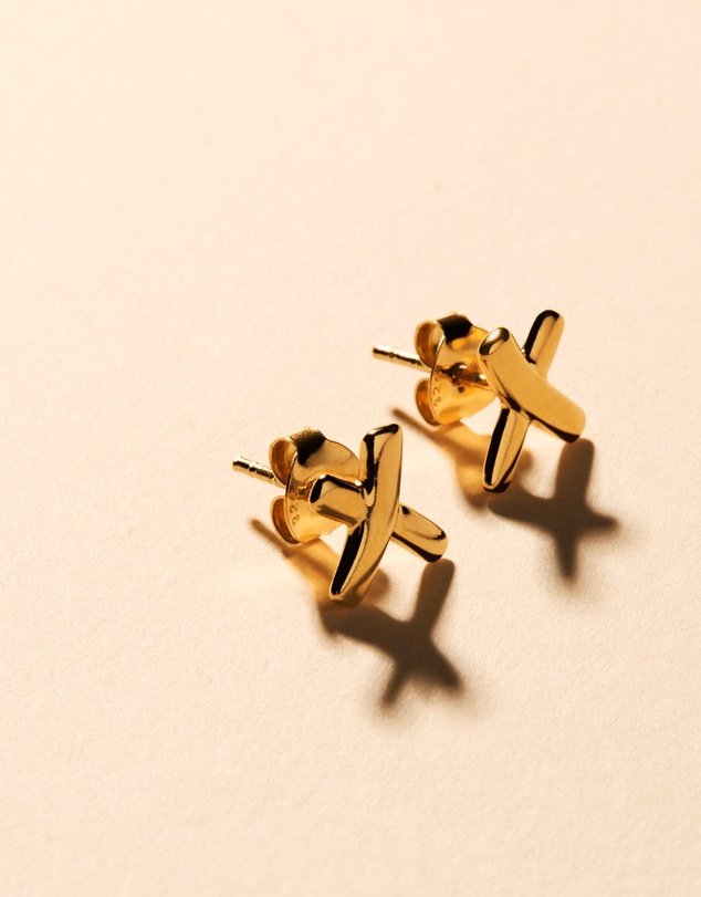 Najo - Kiss Stud Gold Earring