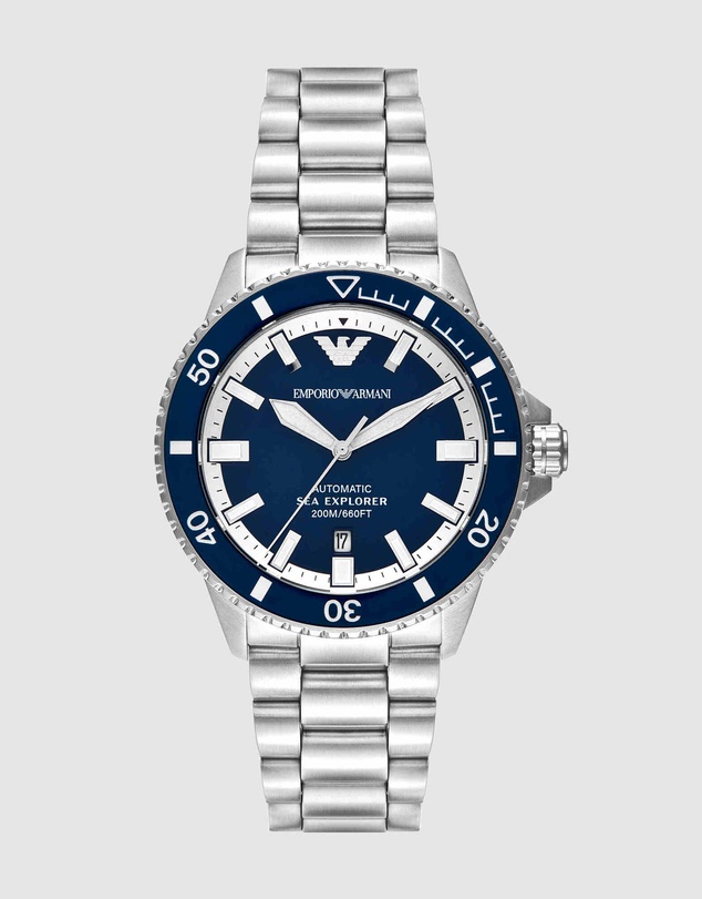 Emporio Armani - Silver Tone Analogue Watch