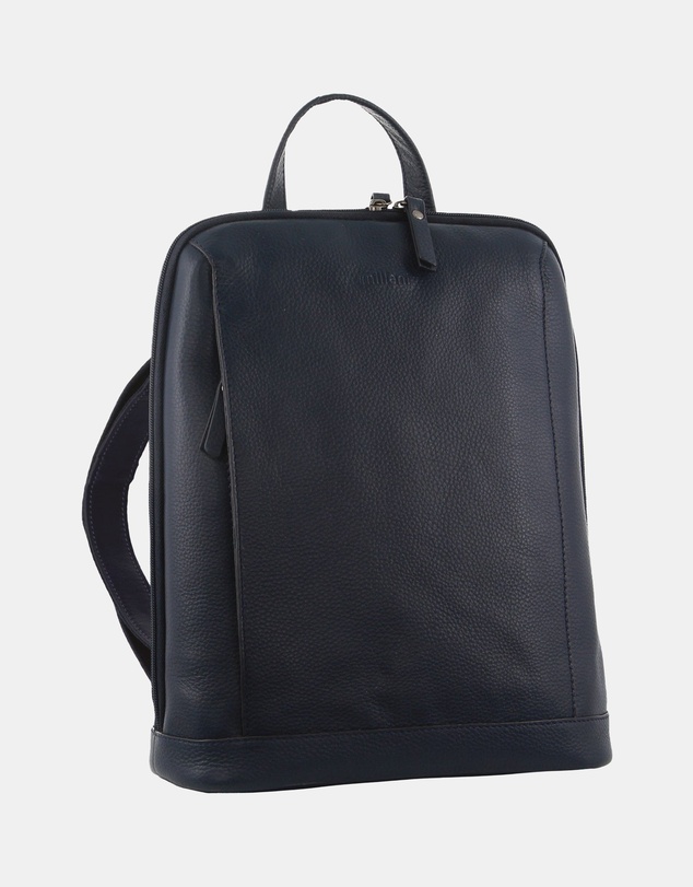 Milleni - Milleni Ladies Nappa Leather Twin Zip Backpack