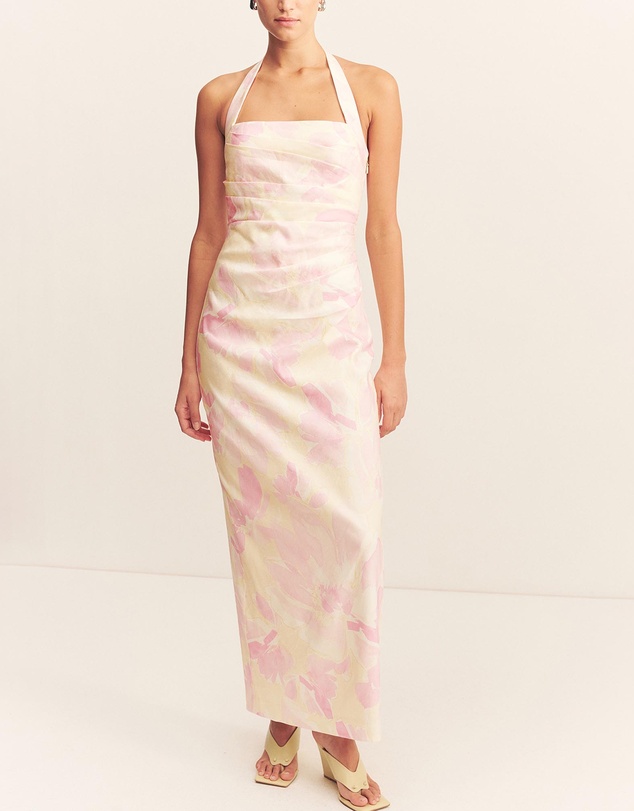 Shona Joy - Addison Draped Halter Maxi Dress