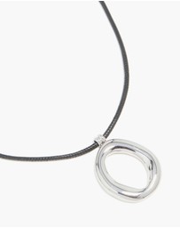 Lovisa - Waterproof Stainless Steel Organic Pendant Cord Necklace