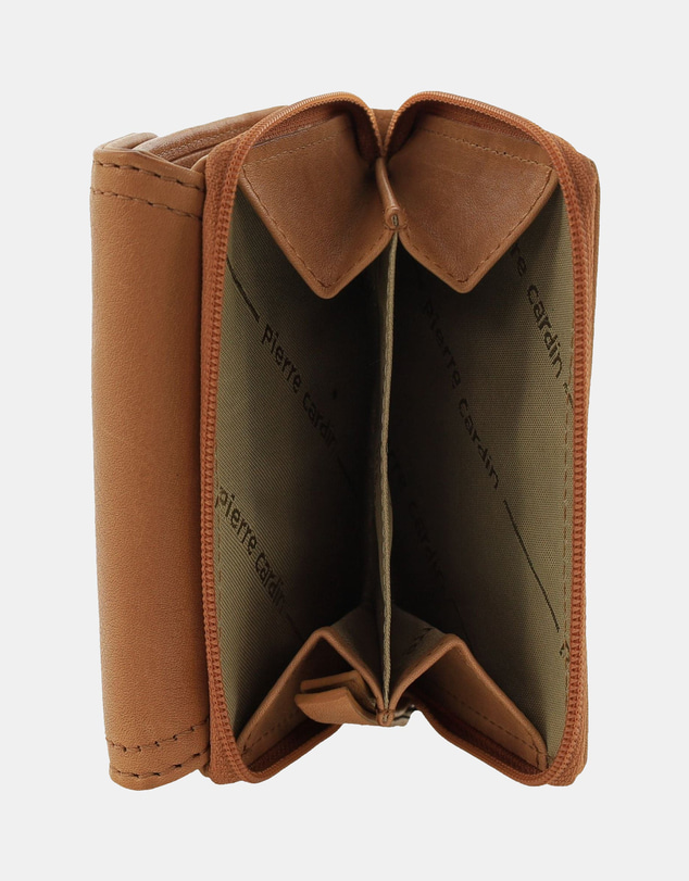 Pierre Cardin - Pierre Cardin Ladies Leather Tri-Fold Tab Wallet