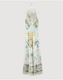 Revibe - Repaired Camilla Halter Chain Slip Dress - AU L