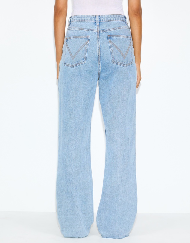Dazie - Oslo High Waisted Straight Leg Jeans