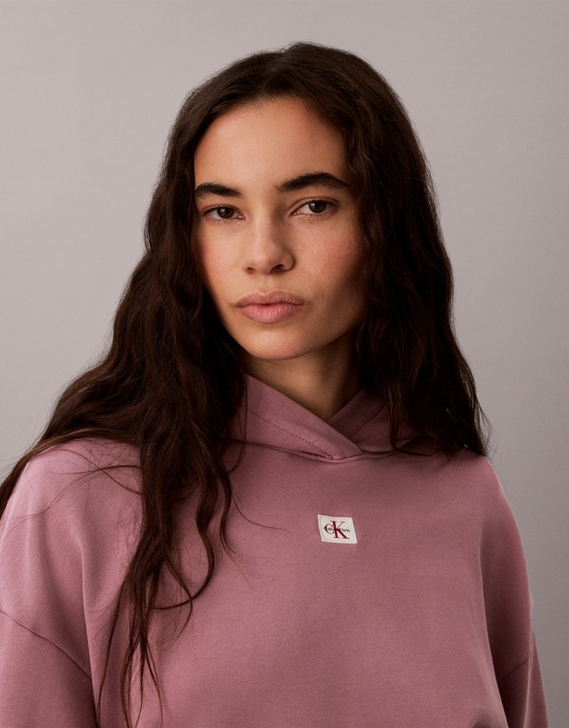 Calvin Klein Jeans - Woven Monologo Terry Pullover Hoodie