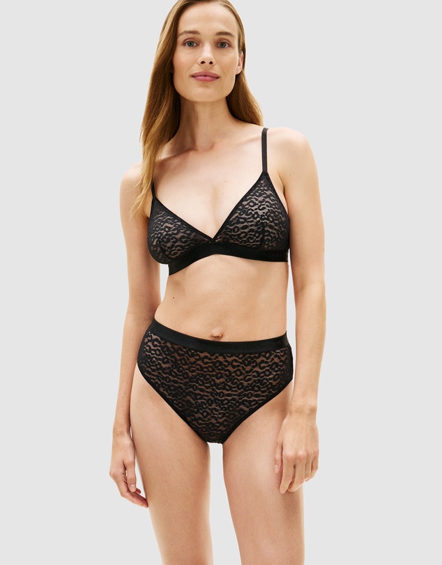 Tommy Hilfiger - Leopard Lace High Rise Briefs