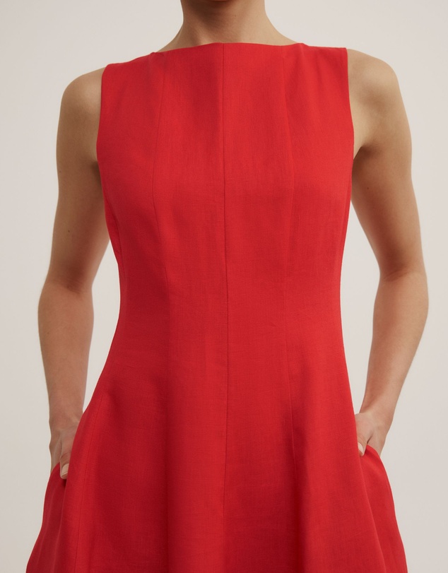 Witchery - Linen Panel Midi Dress