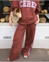 Ceres Life - Gigi Wide Leg Terry Trackpant