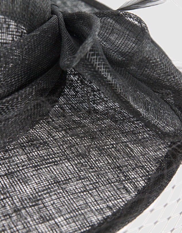 Max Alexander - Black Boater Hat with veil