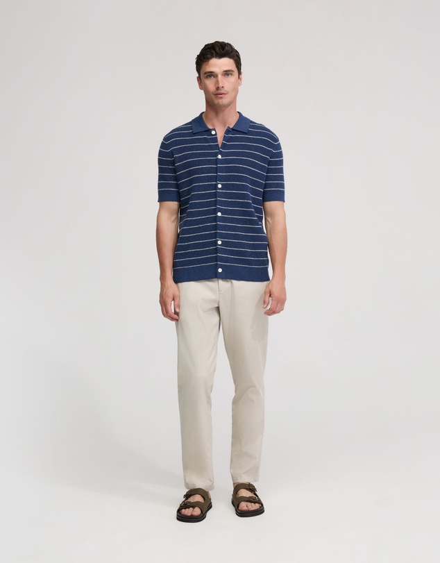 Oxford - Carlos Stripe Knitted Shirt