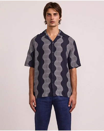 Frescobol Carioca - Roberto Linen SS Shirt