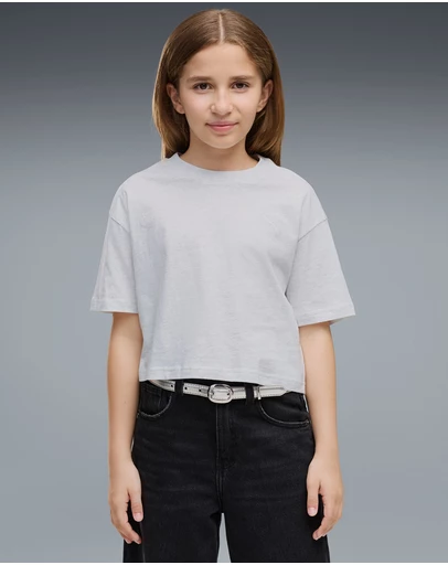 Puma - Class Relaxed Cropped Graphic Tee - Girls