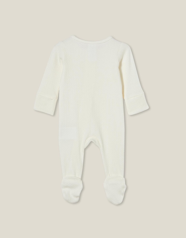 Cotton On Kids - Littlie Organic Long Sleeve Zip Romper