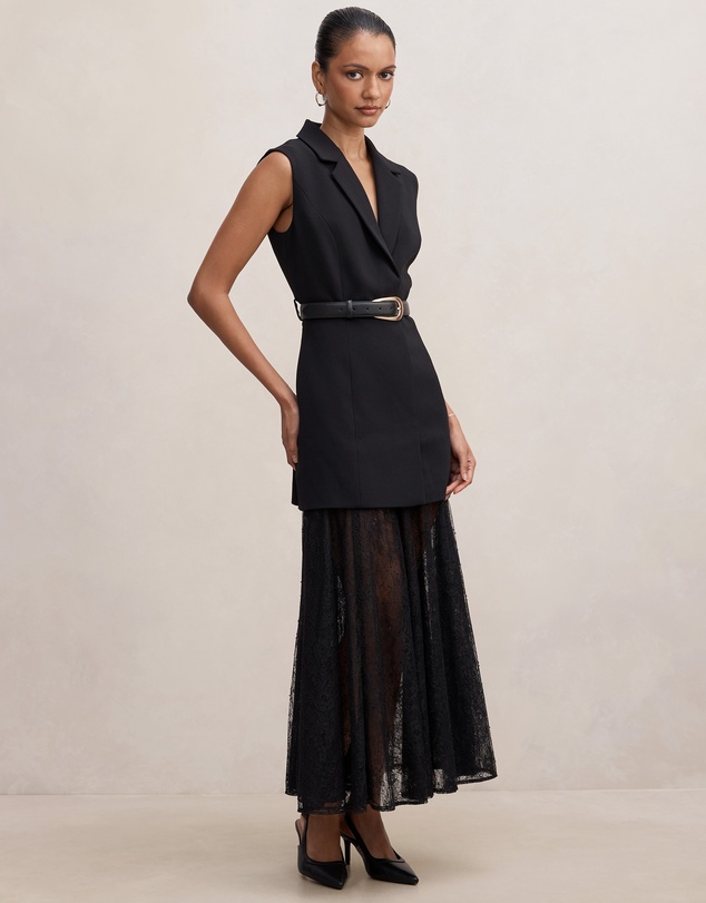 Forever New Petite - Shanae Petite Lace Sleeveless Dress