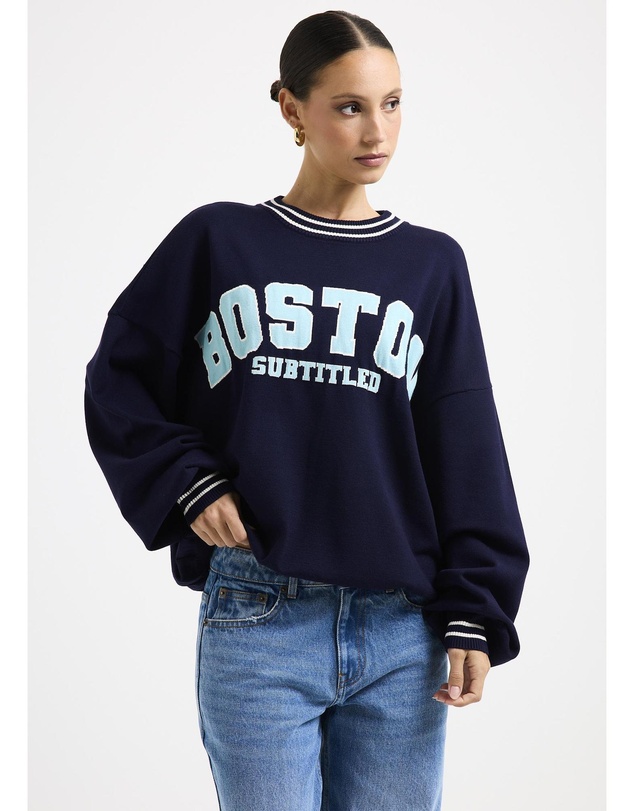 Subtitled - Andrina Oversized Crew Neck Sweater