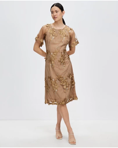 Pink Ruby - Adored Flare Sleeve Dress