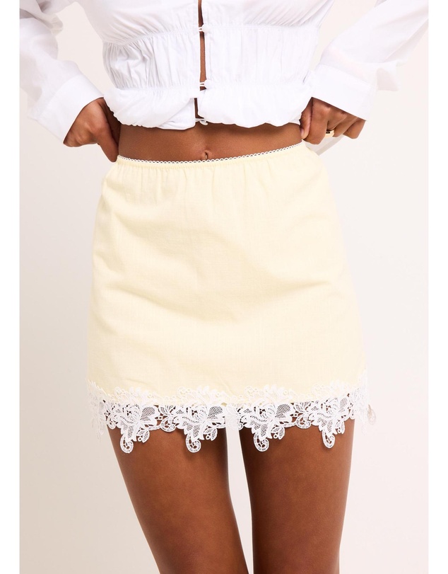 Subtitled - Adria Lace Mini Skirt