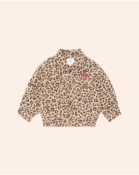 Huxbaby - Very Cherry Leopard Print Denim Jacket - Babies