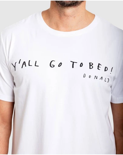 Sant And Abel - Men's Drawbertson Y'All Go To Bed T-Shirt