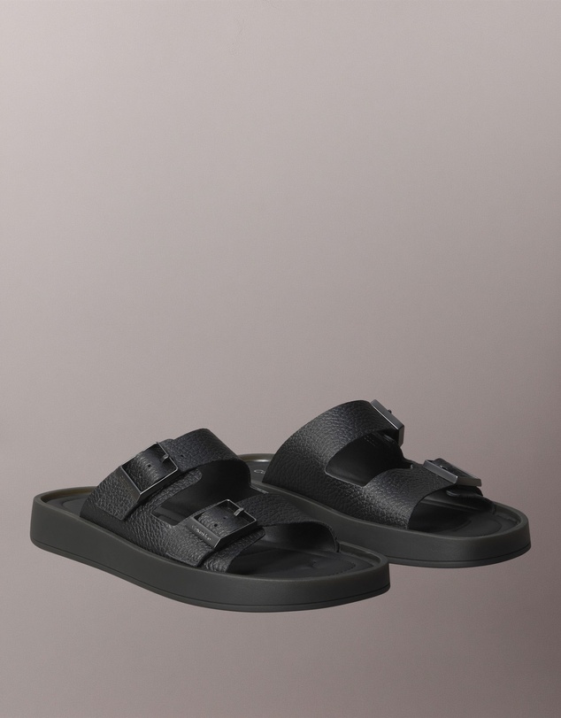 Calvin Klein - Leather Buckle Sandals