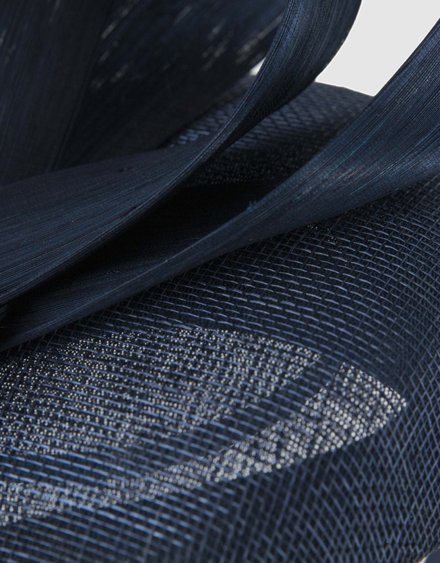 Max Alexander - Navy Pillbox Racing Fascinator