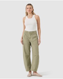 Rolla's - Gigi Barrel Drill Jean - Summer Olive