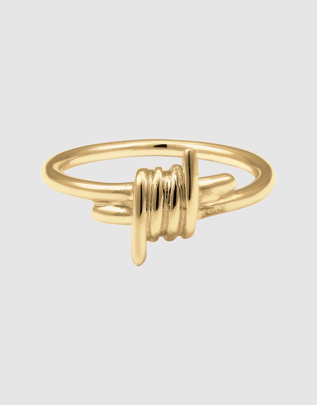 Kuzzoi - ICONIC EXCLUSIVE - Wire Band Ring in Gold-Plated 925 Sterling Silver