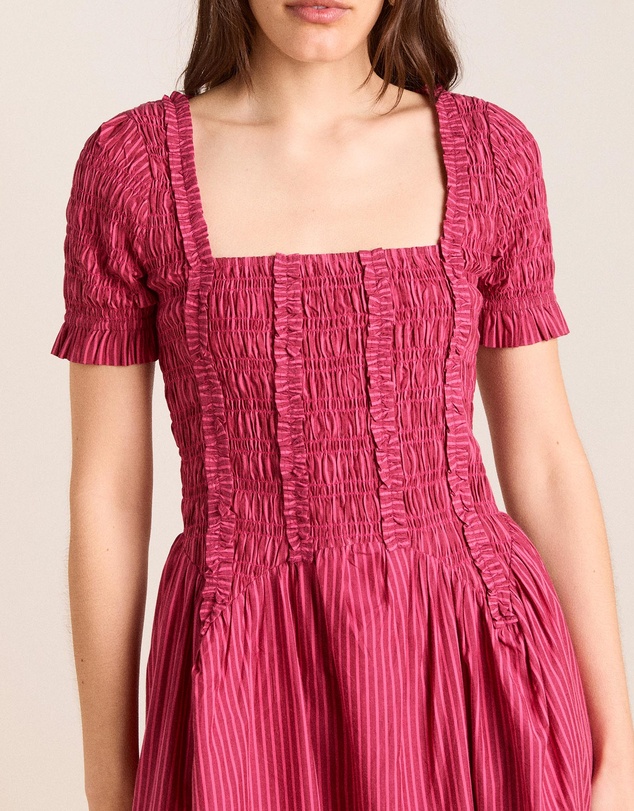 Damson Madder - Raphaela Ruffle Midi Dress