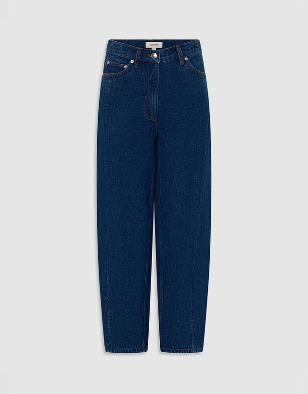 Oroton - Barrel Leg Denim Jeans