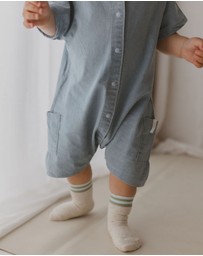 Susukoshi - Denim Mechanic Baby Suit Shorts
