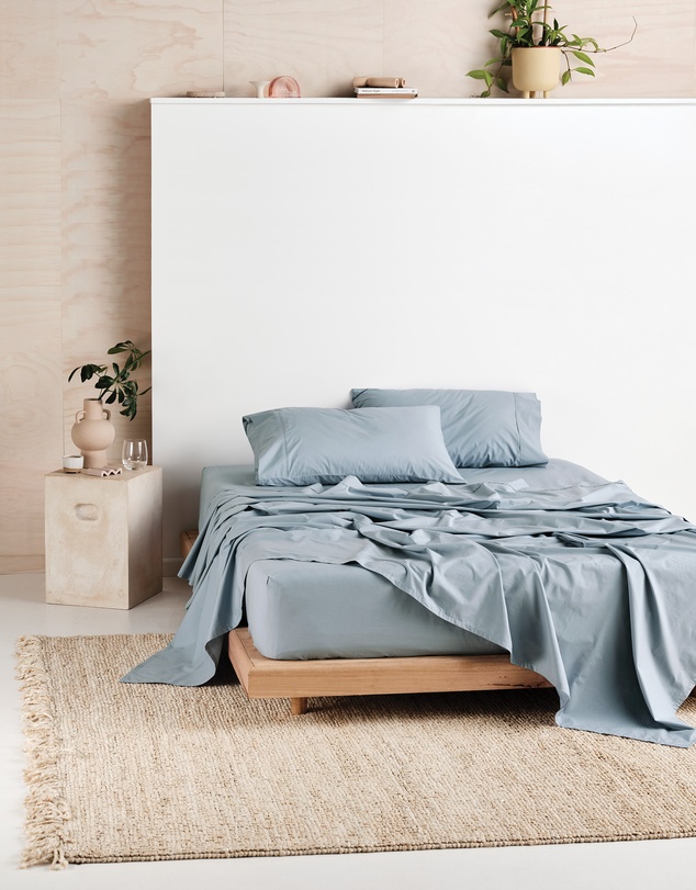 Linen House - Vienna 300TC Cotton Percale Sheet Set 50cm